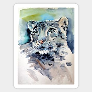 Snow leopard Sticker